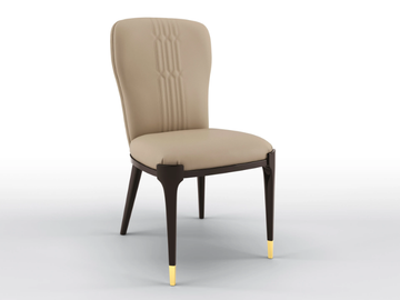 CELINE - Upholstered leather chair by BRUNO ZAMPA - view 2